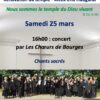 Week-end inaugural du temple de Bourges – Chants sacrés